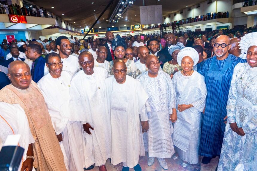 PHOTO STORY: PERSONAGES CELEBRATE BISHOP DAVID OYEDEPO AT HIS 70TH BIRTHDAY THANKSGIVING .