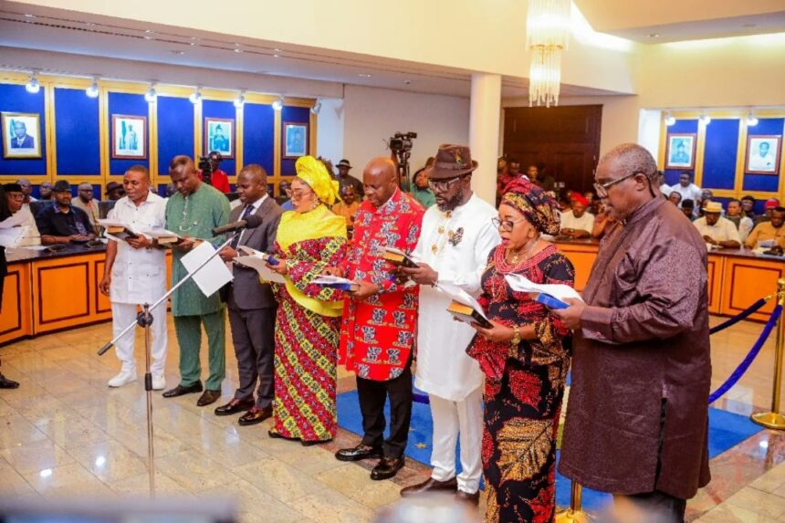 PHOTO STORY: SWEARING OF THE NEWLY ELECTED LOCAL GOVERNMENT CHAIRMEN IN RIVERS STATE