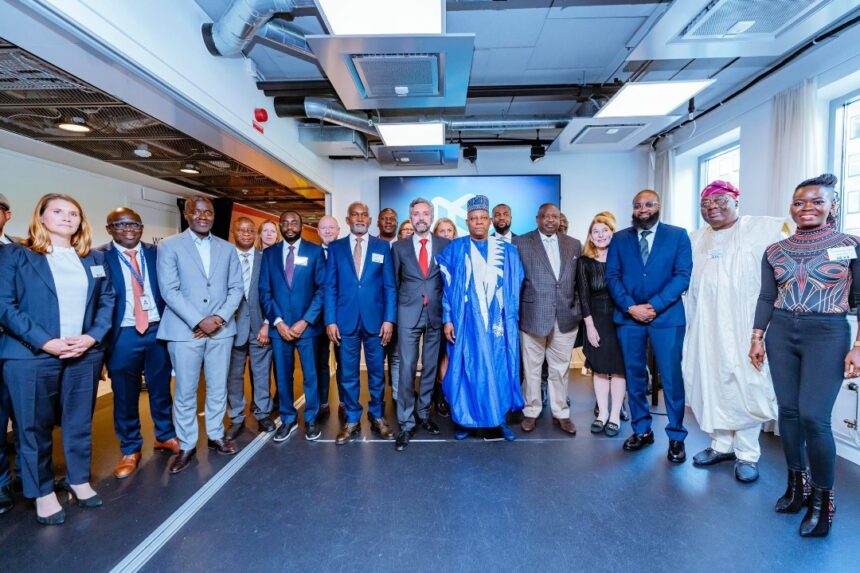 PHOTO NEWS: VICE PRESIDENT SHETTIMA IN STOCKHOLM SWEDEN ON A BUSINESS FORUM TO WOO INVESTORS TO NIGERIA