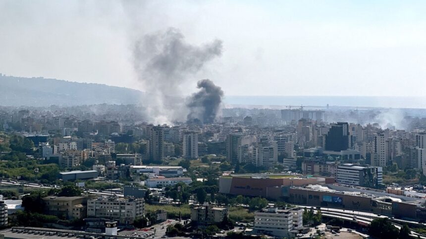 THREE ISRAELI AIRSTRIKES TARGET SOUTHERN BEIRUT, LEBANESE STATE