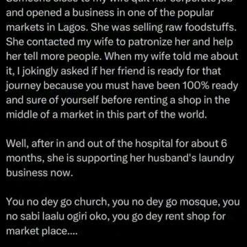 TWITTER USER SUMMATION ABOUT RENTING SHOP IN MARKET PLACE