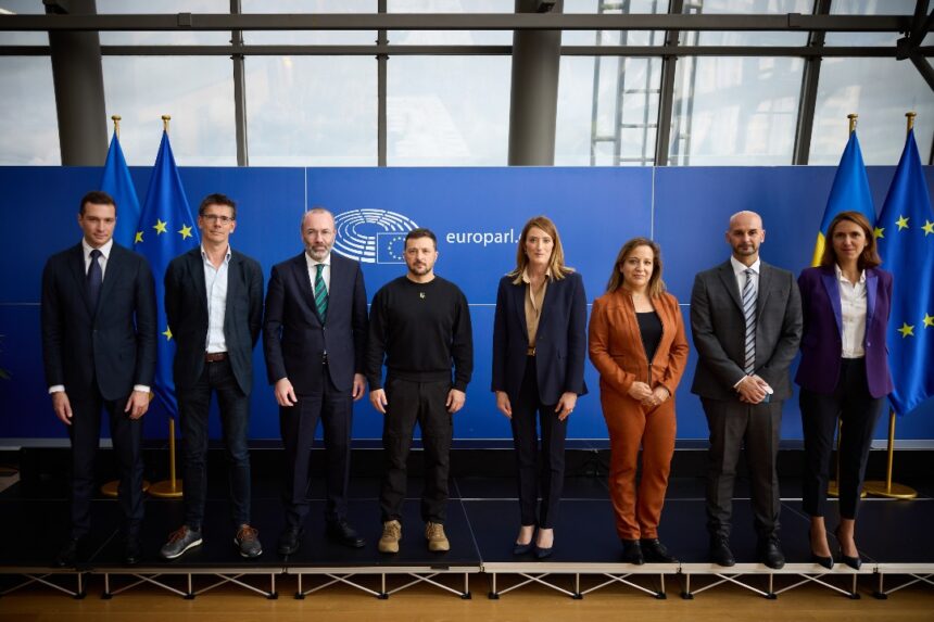 PHOTOS AND VIDEO: UKRAINE PRESIDENT MEETS WITH EUROPEAN UNION LEADERS TO DISCUSS PEACE FORMULA