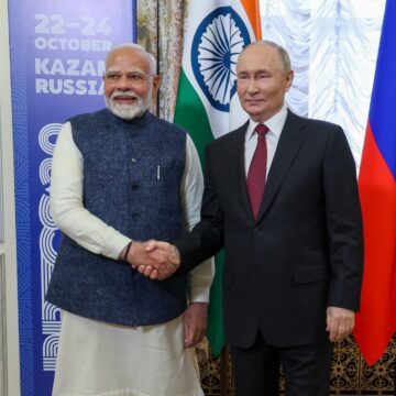 BRICS2024: RUSSIA PRESIDENT AND THE PRIME MINISTER OF INDIA SHARE BONDING MOMENT