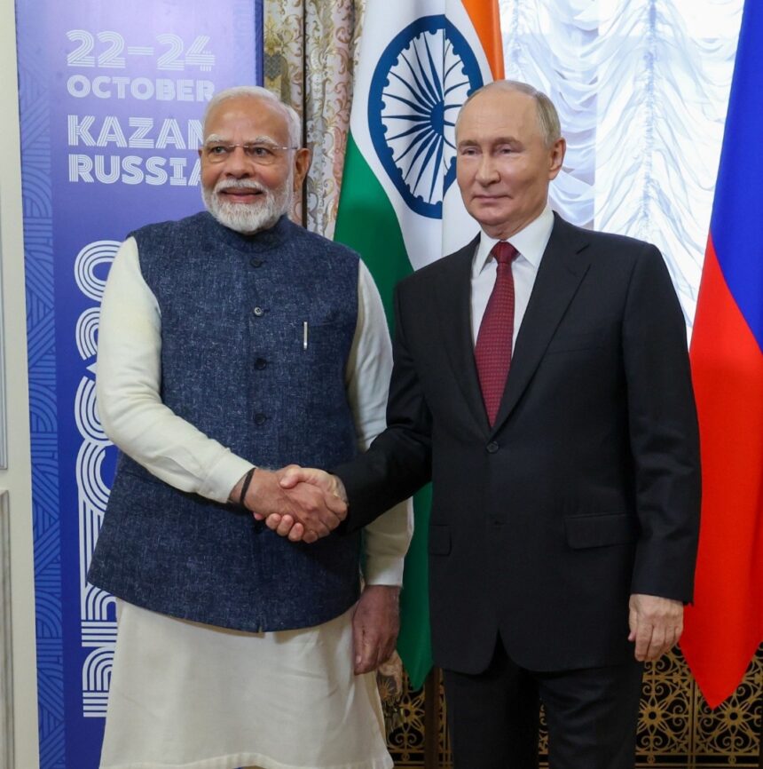 BRICS2024: RUSSIA PRESIDENT AND THE PRIME MINISTER OF INDIA SHARE BONDING MOMENT