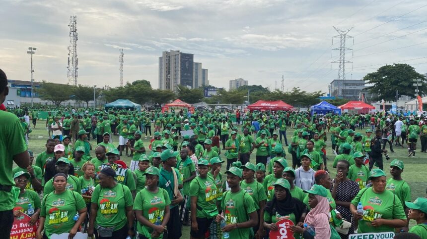 WALKHEARTON2024 : 6KM LAGOS WALK TO RAISE AWARENESS FOR HEART HEALTH.