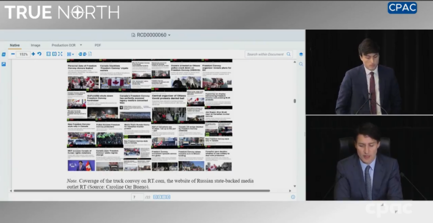 TRUDEAU CLAIMS PETERSON AND CARLSON IS FUNDED BY RT “TO AMPLIFY MESSAGES THAT DESTABILIZE DEMOCRACIES.” 