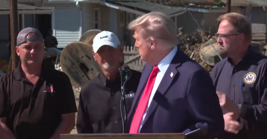 NORTH CAROLINA MAN WHO LOSES BUSINESS IN HELENE PRAYS FOR TRUMP, HOPES HE WINS TO BECOME THE PRESIDENT