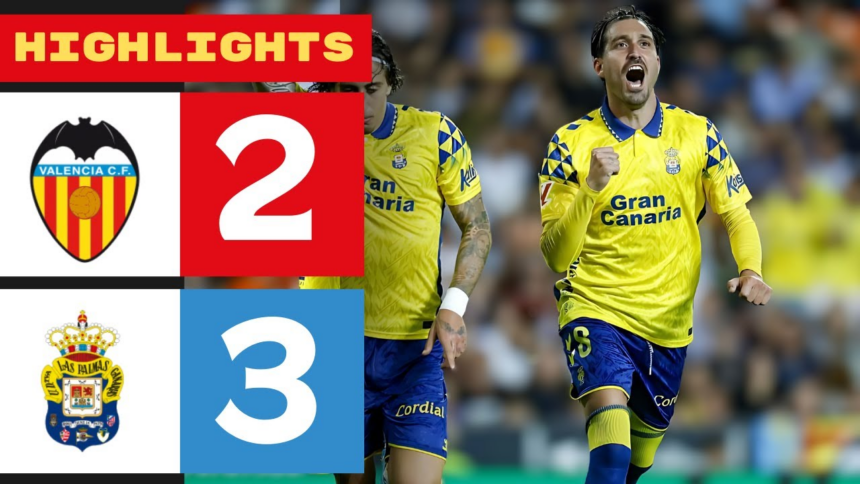 Las Palmas Break Drought: 3-2 Victory Over Valencia Lifts Them Out of Bottom Spot