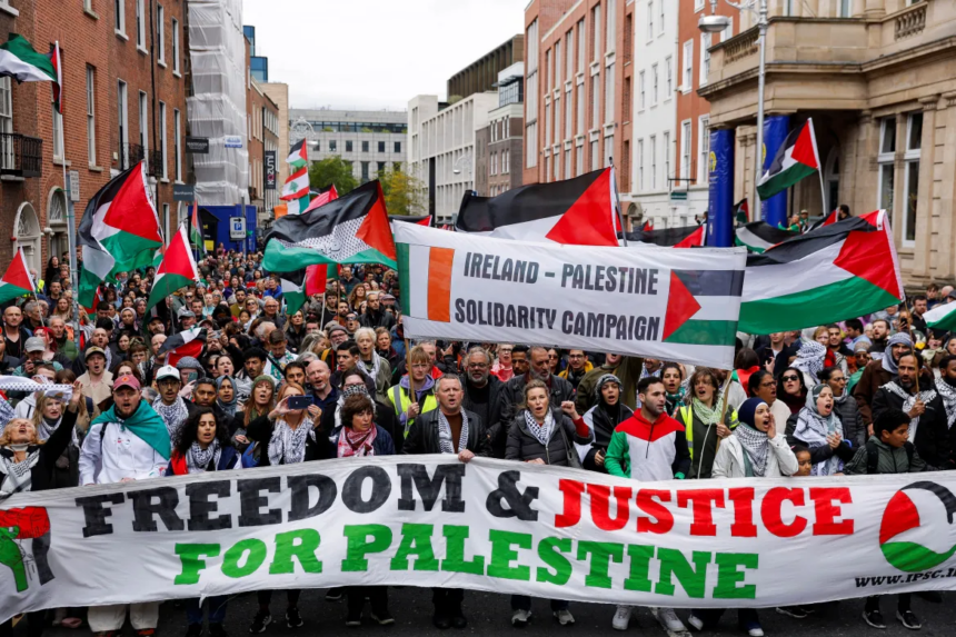 THOUSANDS MARCH ACROSS THE WORLD FOR GAZA AND LEBANON TO DEMAND FOR CEASEFIRE IN THE WAR