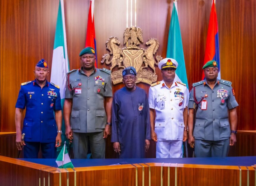 PHOTO NEWS: PRESIDENT BOLA AHMED TINUBU DECORATES ACTING CHIEF OF ARMY STAFF