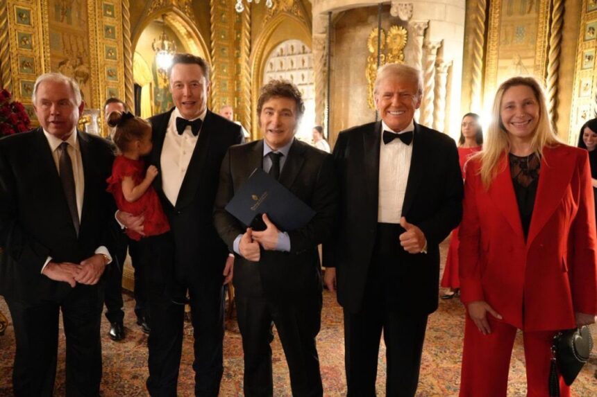 PHOTO AND VIDEO STORY: U.S. PRESIDENT-ELECT TRUMP, ARGENTINA PRESIDENT JAVIER MILEI AND MUSK AT MAR-A-LAGO.