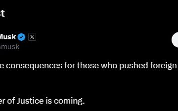 TWITTER: MUSK SPEAKS ABOUT EXACTING JUSTICE