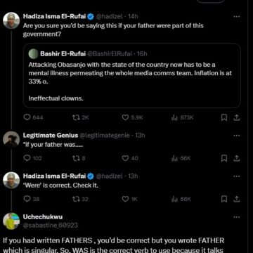 WhatsApp Image 2024-11-20 at 09.30.45_c48d16cc TWITTER BANTER: EL-RUFAI’S WIFE QUERIED SON’S POLITICAL SUMMATION, NETIZENS CORRECT COMPOSITIONS.