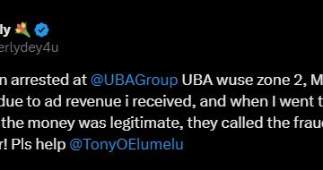 UBA ARREST CUSTOMER IN ABUJA OVER REVENUE GENERATED ON TWITTER