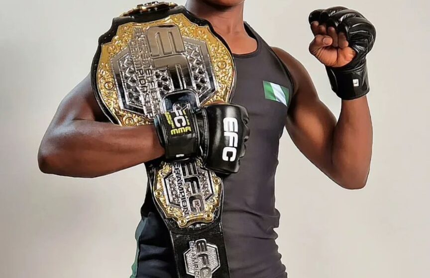 NIGERIAN FIGHTER DEFEAT SOUTH AFRICA, BECOMES NEW EFC WOMEN’S BANTAMWEIGHT CHAMPION