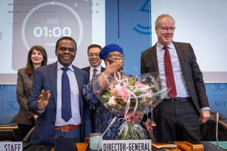 166 WTO MEMBERS REACHES AGREEMENT TO REAPPOINTS DR. OKONJO-IWEALA