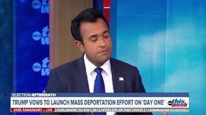 TRUMP VOWS TO LAUNCH MASS DEPORTATION EFFORT ON ‘DAY ONE.’ VIVEK RAMASWAMY