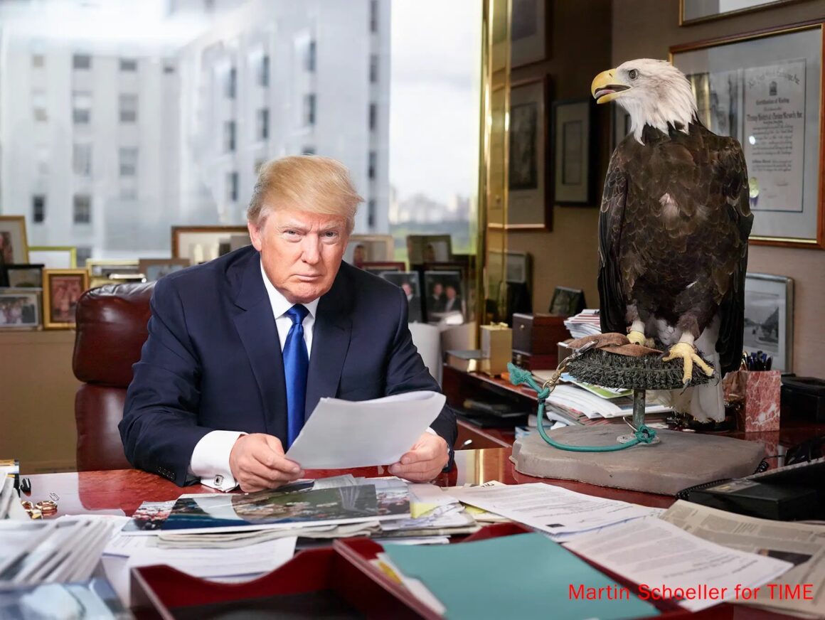 Video: Trump Photo Shoot With A Bald Eagle