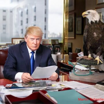 Video: Trump Photo Shoot With A Bald Eagle
