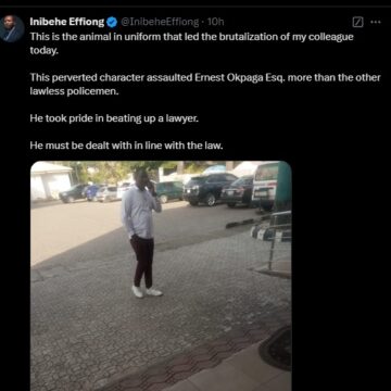 Police Brutality: NPF Assault and Lock up Legal Practitioner over His Client Failed Health