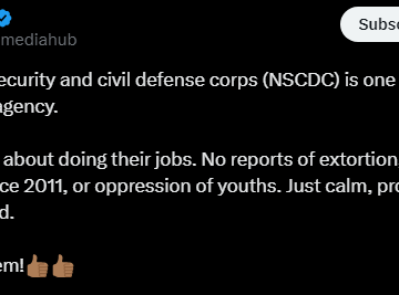 Man Commends Nigeria Security and Civil Defense Corps (NSCDC) For Discipline and Proper Discharge of Duties