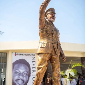 Photos And Video: Akeredolu Family Unveil Mausoleum To Remember Former Governor Of Ondo State.