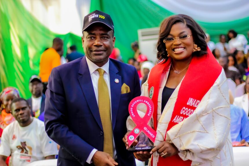 fun UNAIDS Unveils Funke Akindele As Its Goodwill Ambassador, To Lend Her Voice And Platform To Support The Global Fight Against HIV/AID.