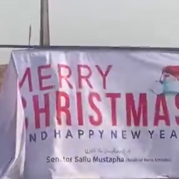 Controversy in Ilorin As Senator Saliu Mustapha’s Christmas Billboards Was Reported