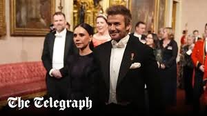 image David Beckham: Football Legend Attends State Banquet To Celebrate The Qatari Visit At The Buckingham Palace
