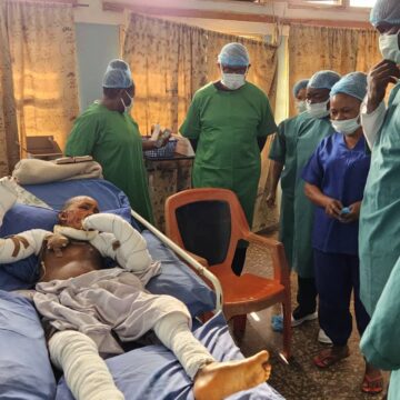 obid Obi Visits Gas Explosion Victims at National Orthopedic Hospital Enugu