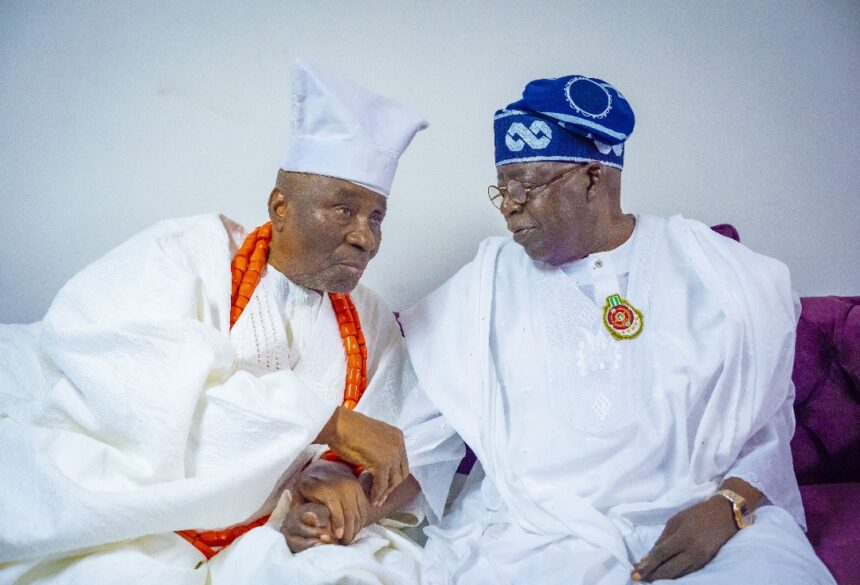 President Tinubu Visits Oba Akiolu of Lagos, Talk About Roles Traditional Institution Plays in Shaping the Society