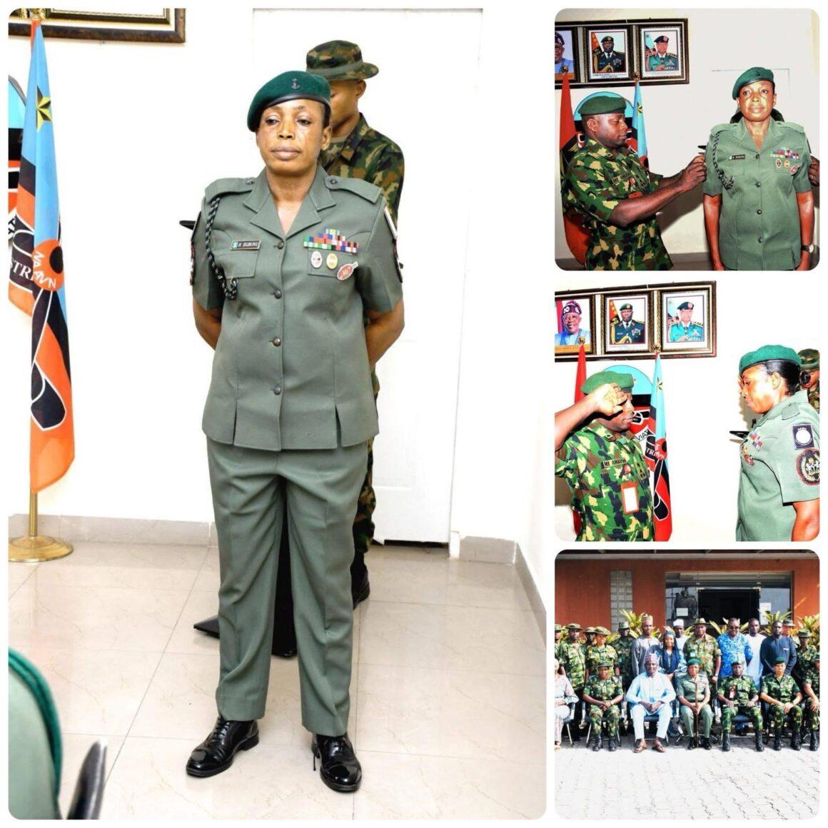 PHOTOS: Nigerian Army gets first-ever infantry female warrant officer