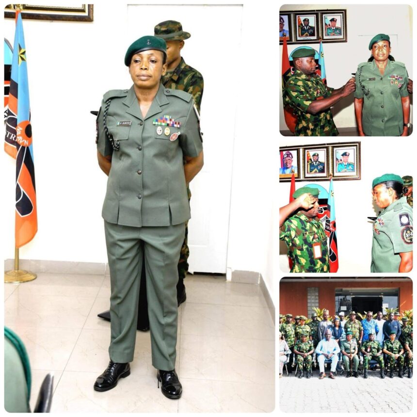 PHOTOS: Nigerian Army gets first-ever infantry female warrant officer