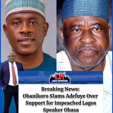 Breaking News: Obanikoro Slams Adefuye Over Support for Impeached Lagos Speaker Obasa
