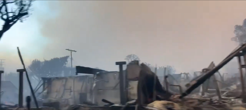 Video: Aftermath of The Los Angeles Wild wind Fire Outbreak