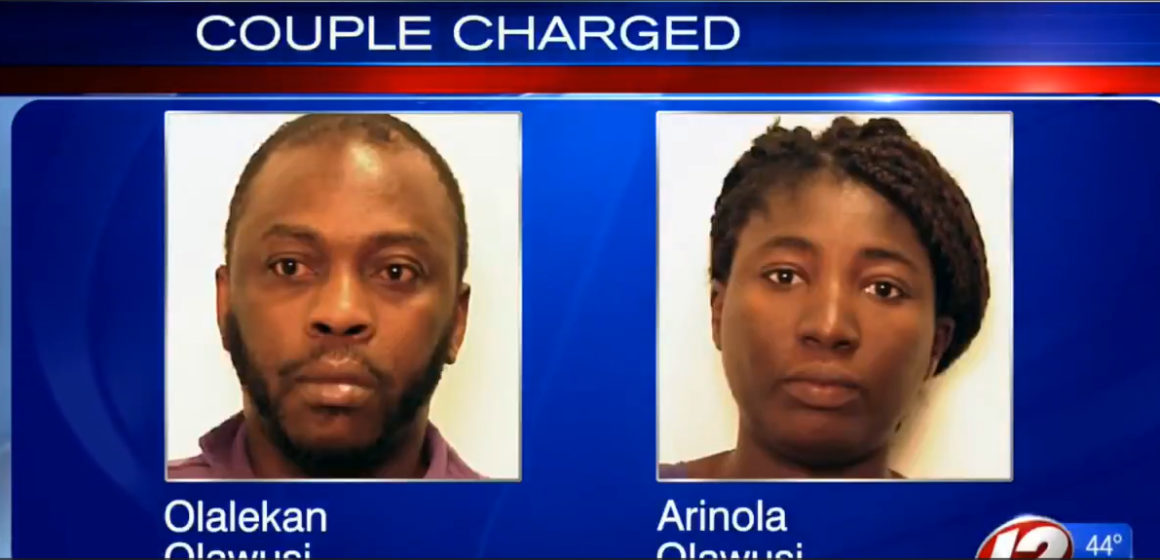 Video: U.S Authorities Arrests Nigerian Couple for Murdering Their Baby