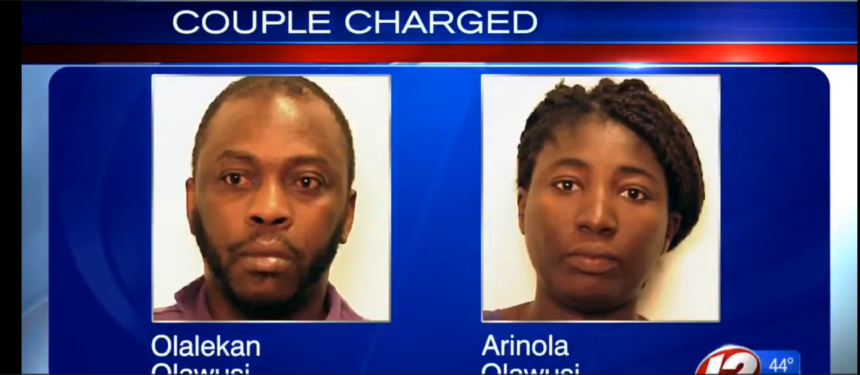 Video: U.S Authorities Arrests Nigerian Couple for Murdering Their Baby