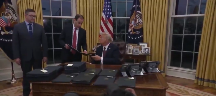 Video: President Trump Deletes The Biden Presidency With One Executive Order, Pardon Around 1500 J6 Political Prisoners.