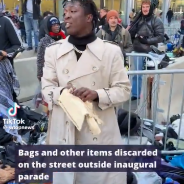 Bags Policies Observe in Verizon Center Washington D.C., People Scavenge for Lovely Items Discarded on the Street