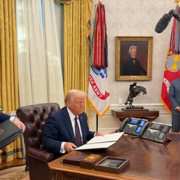 Trump Signs Executive Order to Declassify the JFK, RFK, and MLK Jr. Files, Requests the Pen He Used be Given to RFK Jr.