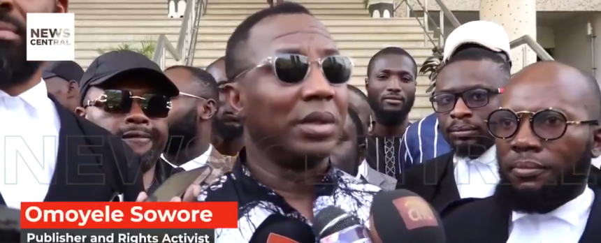 “The welfare of the people of this country is paramount to us, we are not emergence activists like El-Rufai, Amaechi and the rest of them”— Sowore