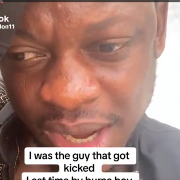 Video: Fans Who Startles Burna Boy at the Greater Lagos Countdown Show during Performance, Apologises and Reason for Jumping on stage