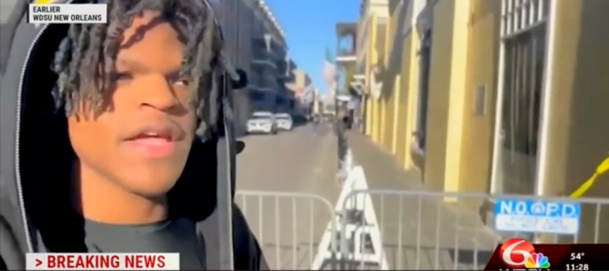 New Orleans Attack: Man Tears Up Recounting Separation With Friend While Trying to Escape.