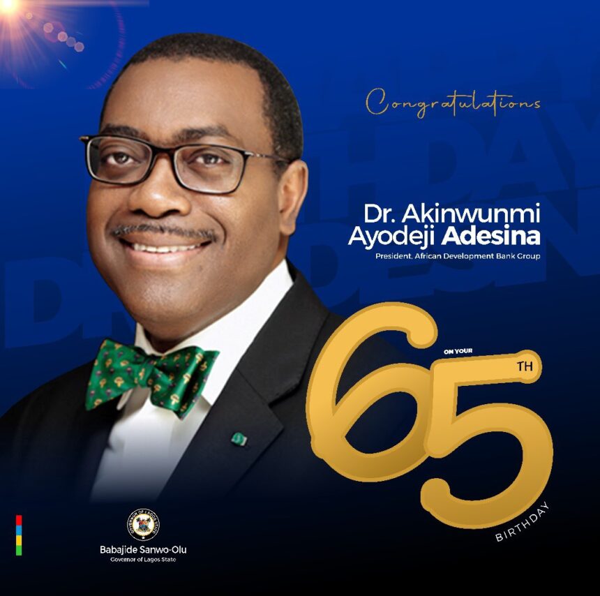 Lagos State Governor Celebrates AFDB President At 65