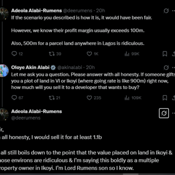 Screenshot (781) Twitter On Property: Nigerian Politician Indirectly Slams Real Estate Content Creator For Criticizing Property Sold In Dollars, Netizens War With Words.