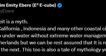 Screenshot (794) Twitter: “One Day And Without Notice Or Much Warning, The Entire City Of Lagos Will Just Go Under Water.”@Maxvayshai