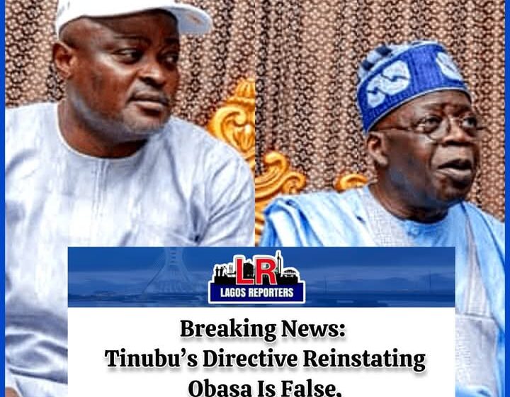 Breaking News: Tinubu’s Directive Reinstating Obasa Is False, Says Lagos Lawmaker