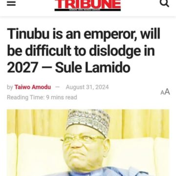 It is going to be difficult with Tinubu, with his hold on the country, on the economy, and his audacity to say this is where I stand against Nigeria’s interest.