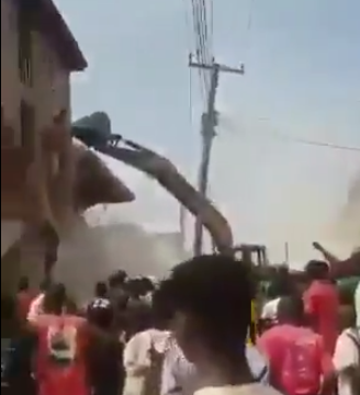 Enugu State Government Allegedly Demolished  House With Residents In It.