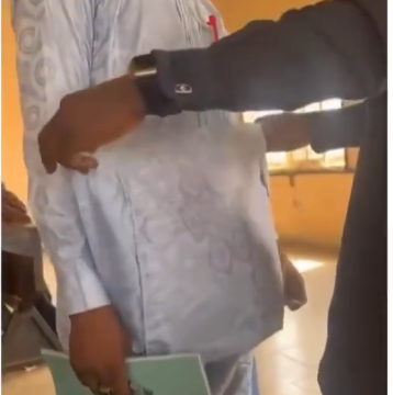 Video: Student Uses His Cloth For Exam Malpractices